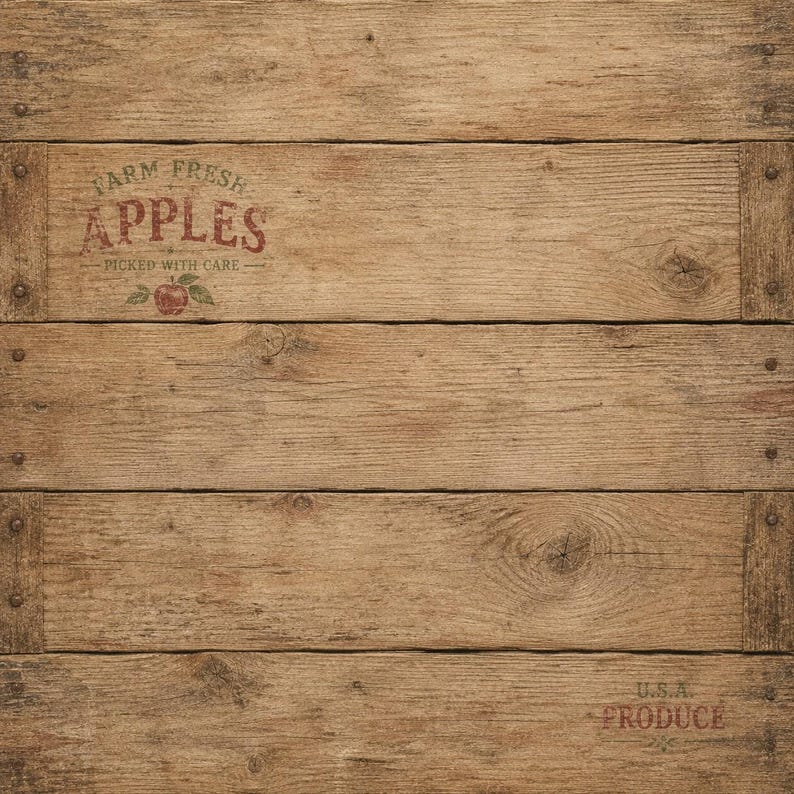 Apple Picking Scrapbook Paper Pack | 12x12 Printable Autumn Orchard Papers | Fall Harvest Digital Papers | Apple Cider Farm Theme image 7