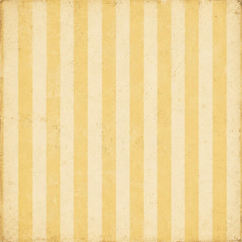 May include: A vintage-style background with vertical stripes. Alternating stripes of light yellow and cream create a textured pattern. The edges have a distressed, aged appearance, suggesting a weathered or antique aesthetic. Ideal for digital art or scrapbooking.