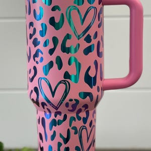 40 oz cheetah tumbler/mug