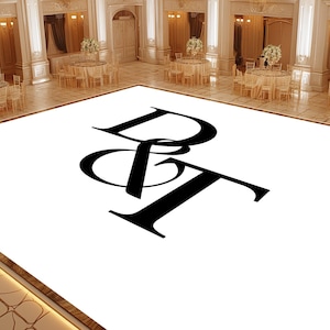 Bride and Groom Dance Floor | Wedding Dance Floor Decal | Wedding Floor Mural | Engagement Party Decor | Removable Floor