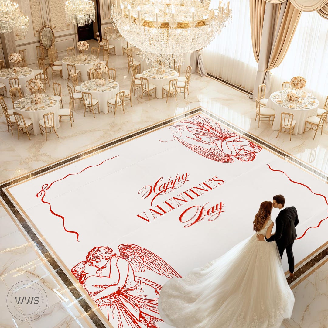 Valentines Party Floor | Removable Dance Floor | Event Party Decor ...