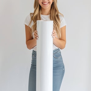 White Gloss Vinyl Floor Wrap | Wedding Aisle Runner | Event Adhesive Vinyl | Long Ceremony Runner | Vinyl Floor Decal | Removable Floor