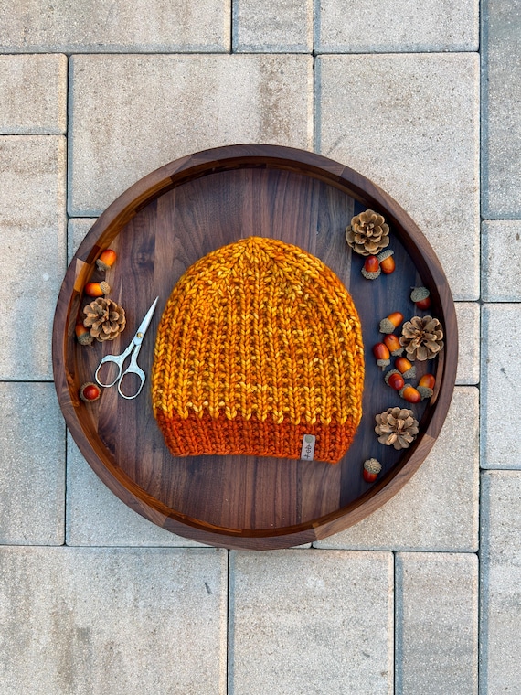 Headcase OG Beanie, Orange/Pumpkin (Adult) - 100% Merino Wool & Mohair