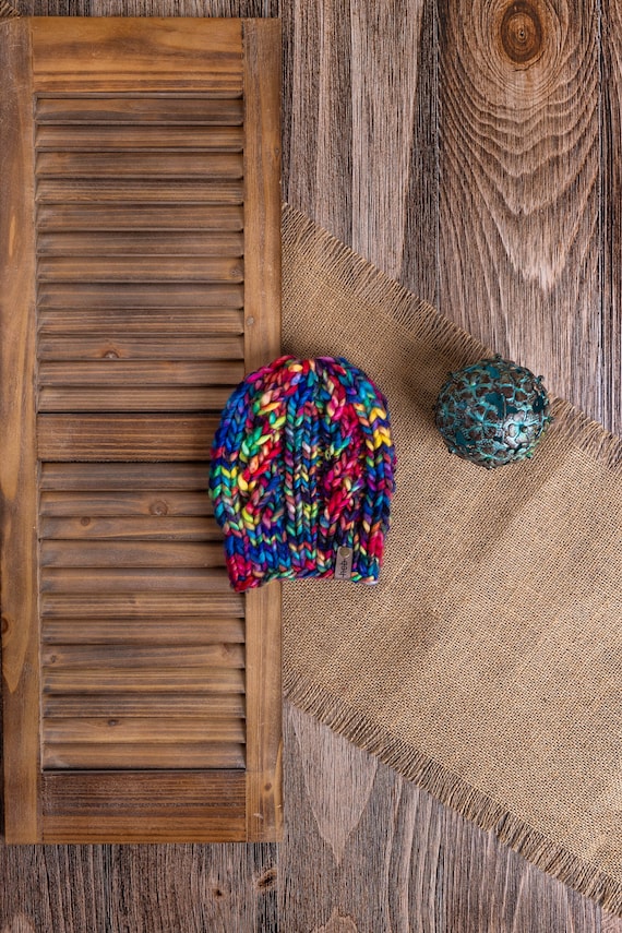 Spindrift Beanie (Toddler) - 100% Merino Wool Beanie (Red, Purple, Blue, Yellow, Green)