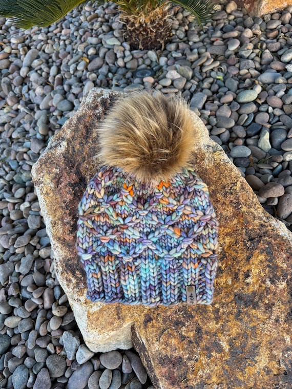 Halau Beanie (Adult) - 100% Merino Wool Beanie (Blue, Orange, Purple, multi-color)