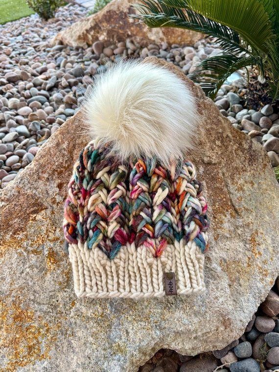 Suspire Beanie (Adult) - 100% Merino Wool Beanie (Natural, White, Blue, Red, Green, multi-color)