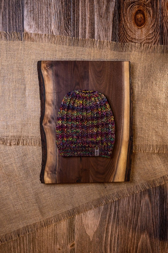 Aspen Beanie (Adult) - 100% Merino Wool Beanie (Red, Yellow, Purple)