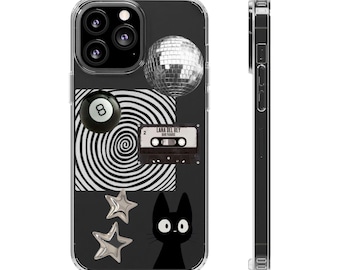 disco cat phone case