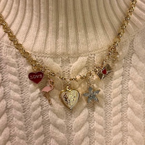Gold Filled Charm Necklace for Love Charm Necklace for Mom Custom Charm Necklace for Sharing Love