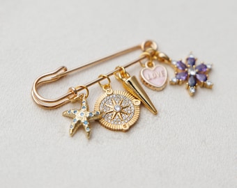 Custom Charm Brooch Charm for Keychain Handbag Jewelry Backpack Jewelry Charm for Sneakers Charm for Scarves