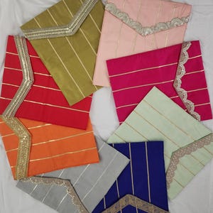 Gotta Patti Saree Cover: Indian Wedding Trousseau Bag (16x14 inches)