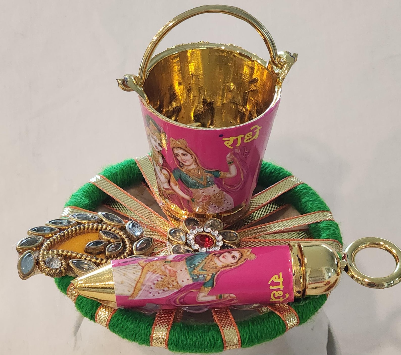 Handmade Holi Party Favor Balti Pichkari Set - Traditional Indian Water Gun Festival Gift