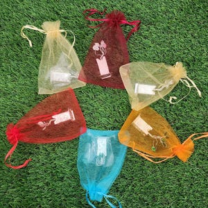 German Silver Tulsi Plant with organza Potli Bag: Diwali Pooja Gift.