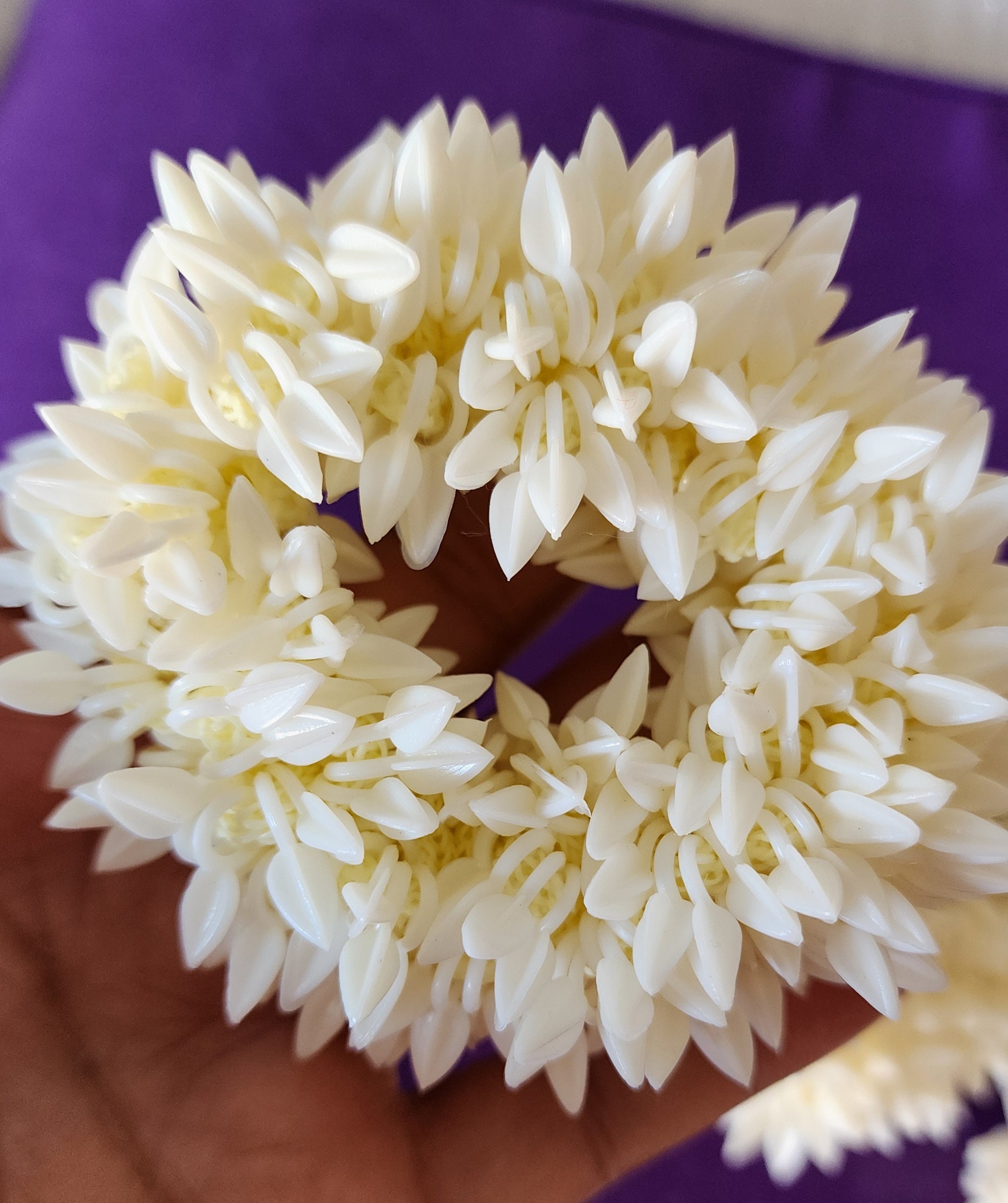 Jasmine♡ ✽A-71✽アメリカンフラワー✽髪飾り White Jasmine Flower Gajra With Fragrance Hair Accessory