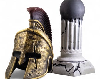 3D Printed Spartan Helmet: Home & Caravan Decor (2x6.4x5 inch)