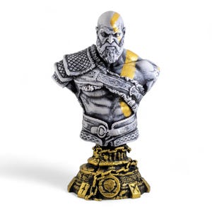 Kratos Bust: God of War Ragnarok Fan Art Statue