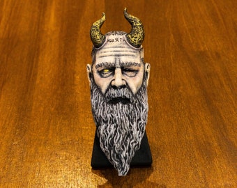 God of War Mimir 3D Magnet: Detailed Character Fridge Magnet