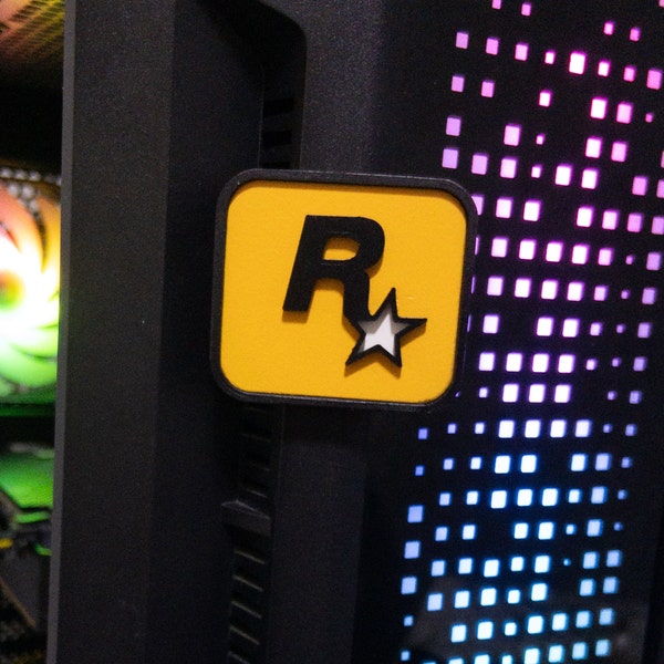 Rockstar Logo Magnet | Rockstar Games Magnet | Grand Theft Auto | Rockstar Games Logo | GTA V | GTA 6 | Grand Theft Auto IV