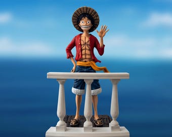 Monkey D Luffy Figure | One Piece Anime Statue | Hand-Painted Resin Collectible