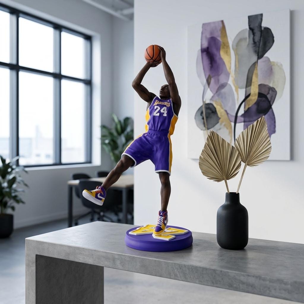 Kobe Bryant Black Mamba Figure | 12K HD Resin Statue | LA Lakers