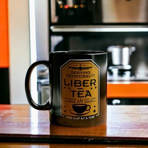 Liber-Tea Helldivers 2 Mug Morning Cup Of Liber-Tea Black Mug 11oz, 15oz image 4