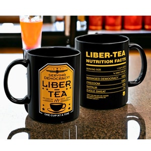 Liber-Tea Helldivers 2 Mug Morning Cup Of Liber-Tea Black Mug 11oz, 15oz image 3