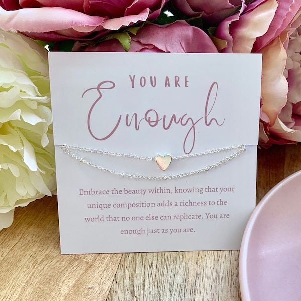 You Are Enough Bracelet Gift for Best Friend I Am Enough Self Love Gifts Believe In Yourself Motivational Gift For Female Encouragement Gift
