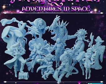 Spell Jammer Miniatures (Full Set) | Fantasy Miniature | Twin Goddess Miniatures