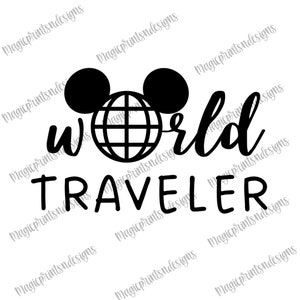 エプコット ワールド トラベラー SVG、エプコット SVG、ワールド トラベラー エプコット カントリー、テーマ パーク クリップアート、世界一周、エプコット ボール、耳付きエプコット ボール