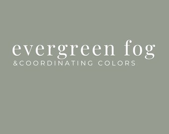 Evergreen Fog & Koordinierende Farben: Sherwin-Williams | SW-9130