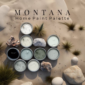 Montana  Dreams: Sherwin-Williams  | Home Color Palette Guide | DIY Home Interior Design & Paint Improvement Tips (Digital Download)