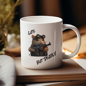 Tacticool Hamster Coffee Mug: 2nd Amendment Patriotic Gift