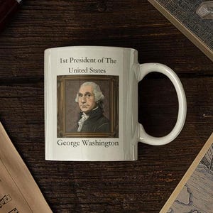 George Washington Portrait Mug: Patriotic American History Gift