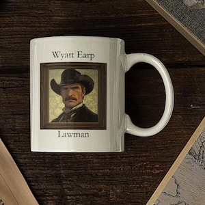 Wyatt Earp Portrait Coffee Mug: Tombstone Fan Gift