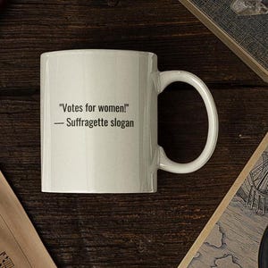 Feminist Ceramic Mug: Women&#39;s Empowerment Gift