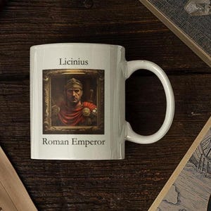 Emperor Licinius Vintage Portrait Coffee Mug - Historical Gift