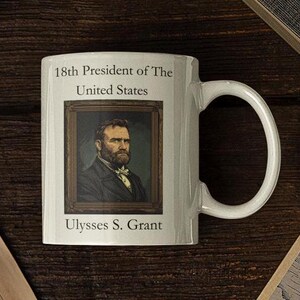 Ulysses S Grant Portrait Coffee Mug - Presidential History Gift