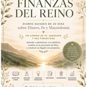 Finanzas Del Reino | Diario Cristiano de Finanzas y Mayordomía | Workbook Guiado de 30 Días | Planificador Financiero PDF