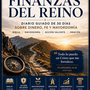 Finanzas Del Reino Para Él | Diario Cristiano de Finanzas | Workbook de Mayordomía Bíblica | PDF Digital de 30 Días