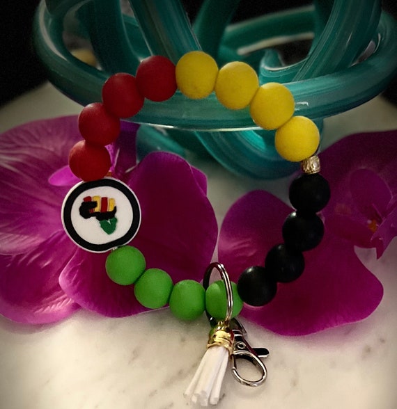 FSHANEE Gummi-Armbänder Für Black History Month – 24 Stück, Silikon, In Pan-Afrikanischen Farben
