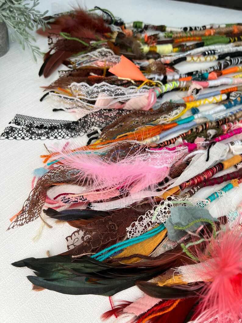 Rastas, Handmade Beaded Feather Braiders, Boho Hair Accessory, Bohemian ...