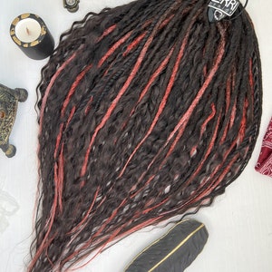 Curly Dreads dreadlocks braids Boho synthetic hair extensions natural look Boho dreadlocks DE Textured Dreadlocks