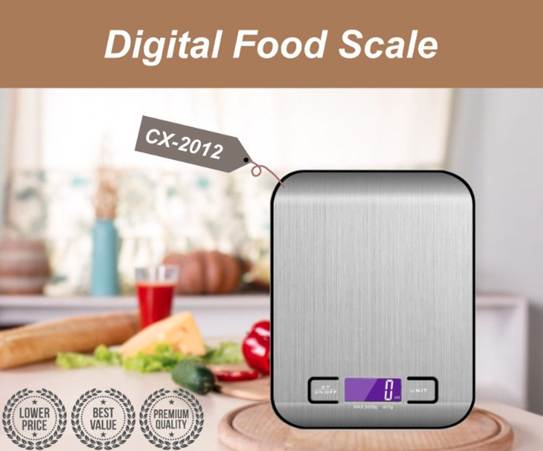Kitchen Digital Scale Rear View Digital Kitchen Scale - Etsy