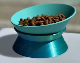 Comedero elevado grande para mascotas, comedero elevado para perros, comedero personalizado para mascotas, comedero personalizado para perros, comedero personalizado para perros grabado, comedero alto para perros, comedero para perros Frenchie