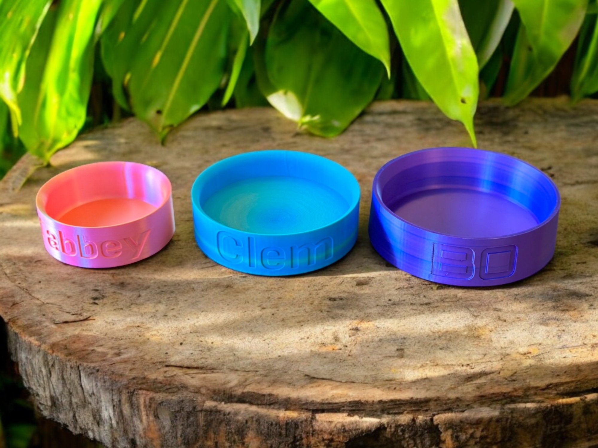 Custom 3D Printed Bowl Custom Dog Bowl, Cat Bowl, Custom Pet Bowl, Modern Pet Dish, Modern Pet Bowl, Pet Bowl Engraved, Colorful Pet Bowl