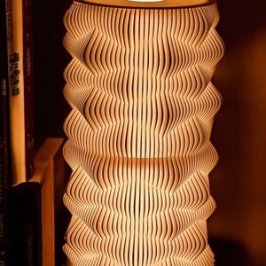 Sci Fi Wasabi ModLamp Table Lamp, Modern Table Lamp, Wavy Lamp, Unique Lamp, Modern Bedroom Lamp, Modern Sidetable Lamp, Modern Office Lamp, 3D Printed Modern Lamp, Wasabi Lamp, Wavy Bedroom Lamp, Unique Design Lamp