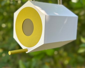 Modern 3D Printed Bird House | Unique Eco-Friendly Garden Decor | Stylish Home for Birds | The ModBird