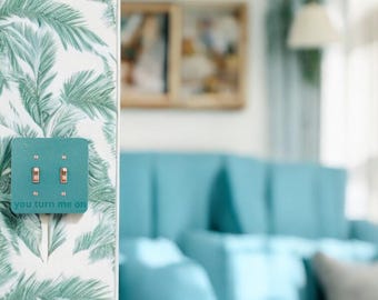 Placa de interruptor de pared personalizada impresa en 3D: Texto grabado personalizado