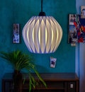 Bowie Pendant Lamp Chandelier 3D Printed Pendant Light, E26 Edison Bulb