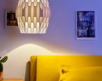 Lámpara colgante Beehive, lámpara colgante impresa en 3D, bombilla Edison E26